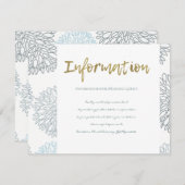 ブルーダリア花の濃淡パターン情報 エンクロージャーカード (正面/裏面)