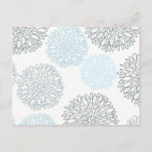 ブルーダリア花の濃淡パターン情報 エンクロージャーカード (裏面)