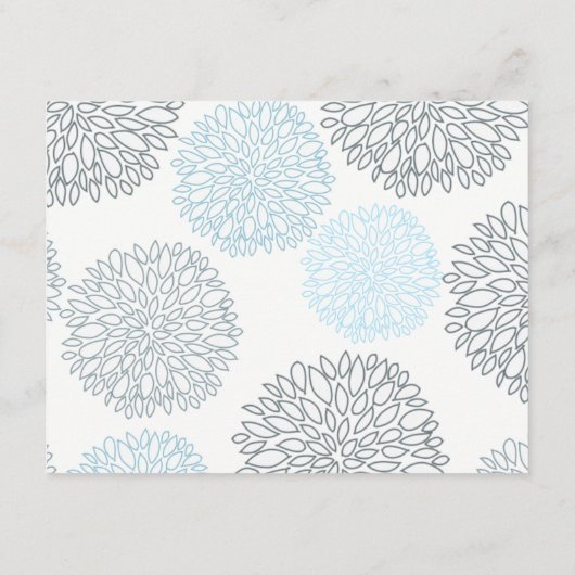 ブルーダリア花の濃淡パターン情報 エンクロージャーカード (裏面)