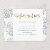 ブルーダリア花の濃淡パターン情報 エンクロージャーカード (正面)