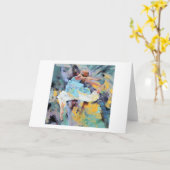 ブルーダンサーグリーティングカード「信頼」 カード (黄色い花)