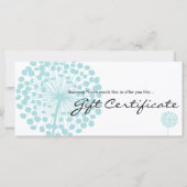 ブルーダンデリオンフラワーギフト券デザイン4 (裏面)