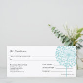 ブルーダンデリオンフラワーギフト券デザイン4 (スタンド正面)