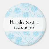 ブルーダンデリオンフラワーズスウィートフローラ16 マグネット (正面)