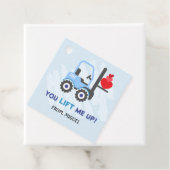 ブルーダンプトラックハートバレンティンギフトラベル フェイバータグ (インサイチュ)