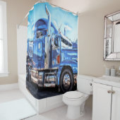 ブルーダンプトラック シャワーカーテン (インサイチュ)