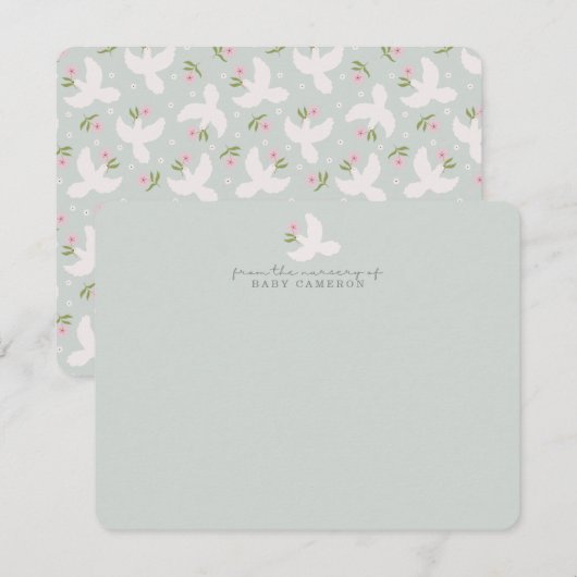 ブルーダヴのぬいぐるみメモカード 招待状 (正面/裏面)