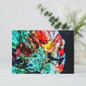 ブルーダークネス抽象芸術招待、抽象芸術ブルー 招待状 (スタンド正面)