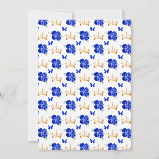 ブルーダーク王室のスキンプリンセス誕生日パーティー 招待状 (裏面)