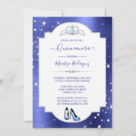 ブルーダ王室のイヤモンドマスカレードキンセニェラ 招待状 (裏面)