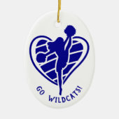 ブルーチアリーダーチーム名 セラミックオーナメント (正面)