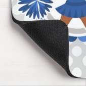 ブルーチアリーダーAfrican American – かわいい応援 マウスパッド (コーナー)