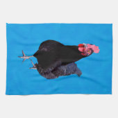 ブルーチキンのストラット 食器拭き キッチンタオル (横)