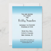 ブルーチケット野球バースデーパーティーの招待状 招待状 (裏面)