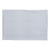 ブルーチッストライプキングヴィンテージ枕ケース- 枕カバー (裏面)