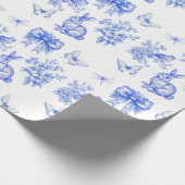 ブルーチノイスリーガーデンラビット ラッピングペーパー (角)