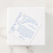 ブルーチノイスリートイレデジュイ結婚の歓迎 フェイバータグ (インサイチュ)