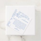 ブルーチノイスリートイレデジュイ結婚の歓迎 フェイバータグ (インサイチュ)