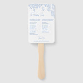 ブルーチノイスリートイレデジュイ結婚式 プログラム ハンドファン (裏面)