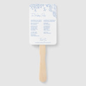 ブルーチノイスリートイレデジュイ結婚式 プログラム ハンドファン (裏面)