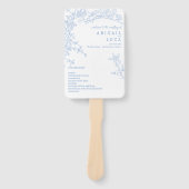 ブルーチノイスリートイレデジュイ結婚式 プログラム ハンドファン (正面)