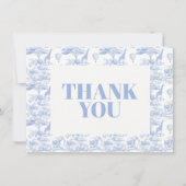 ブルーチノイスリートイレデジュエイベイブシャワー サンキューカード (正面)