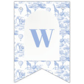 ブルーチノイスリートイレデジュエイベイブシャワー バンティングフラッグ (第3の旗)