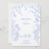 ブルーチノイスリートワールデジュイ結婚さんの救デートI 招待状 (正面)