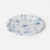 ブルーチノイスリードラゴンフライフローラ ペーパープレート (アングル)