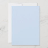 ブルーチノイスリービクトリアンフローラブライダルシャワー 招待状 (裏面)