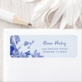 ブルーチノイスリーフローラロータスマンダラウォーターリリー ラベル (インサイチュ)