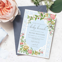 ブルーチノイスリーベビーブランチ招待状トリアノン 招待状