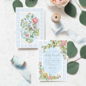 ブルーチノイスリーベビーブランチ招待状トリアノン 招待状