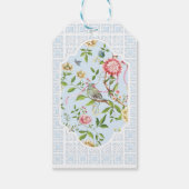 ブルーチノワジェリーベビーシャワーサンキューメッセージカード ギフトタグ (裏面)