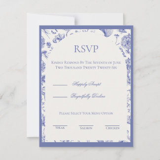 ブルーチノワズリール RSVP カード