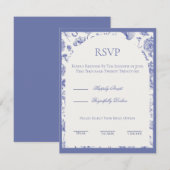 ブルーチノワズリール RSVP カード (正面/裏面)