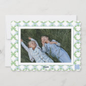 ブルーチノワセリークリスマスツリーモノグラムクレスト シーズンカード (裏面)