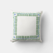 ブルーチノワセリージンジャージャースジャーストピアリー クッション (正面)