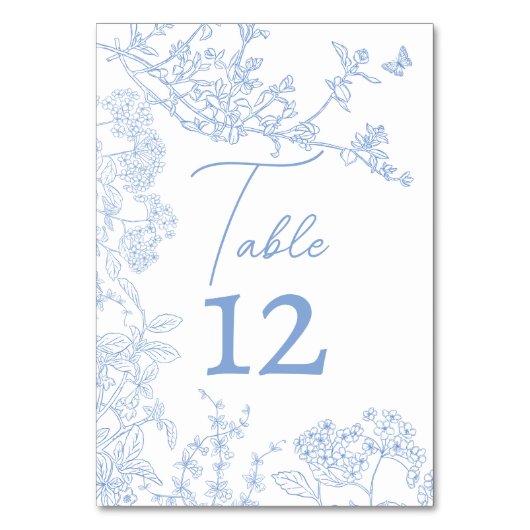 ブルーチノワセリートワールデジュイ結婚さんの救デート テーブルナンバー (正面)