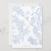 ブルーチノワセリートワールデジュイ結婚さんの救デート 招待状 (裏面)