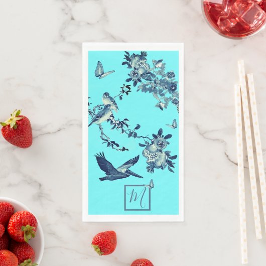 ブルーチノワセリーフローラエレガントモノグラム (インサイチュ)