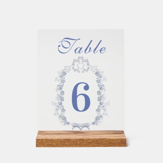 ブルーチノワセリーフローラボタニッ結婚クス アクリルサイン (正面)