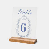 ブルーチノワセリーフローラボタニッ結婚クス アクリルサイン (傾斜)