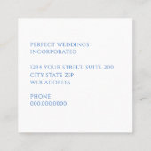 ブルーチノワセリーフローラ スクエア名刺 (裏面)