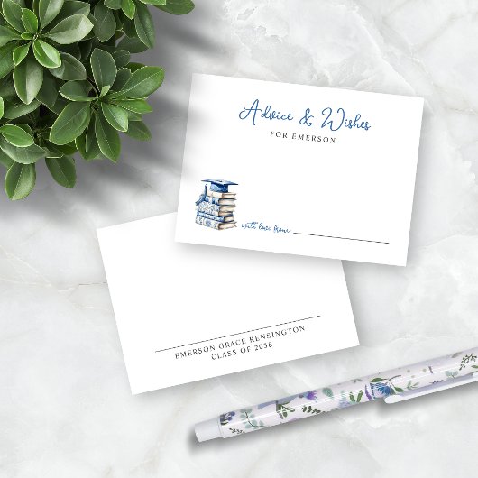 ブルーチノワセリーブックスエクセシションズアドバイスの願い エンクロージャーカード