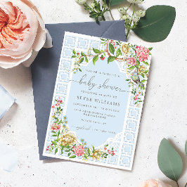 ブルーチノワセリーベビーシャワー招待状トリアノン 招待状