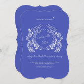 ブルーチノワセリー結婚式招待状 招待状 (正面/裏面)