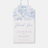 ブルーチノ結婚イ感謝していズリのギフトメッセージカード ギフトタグ (正面)