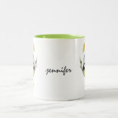 ブルーチパーソナライズされたットバードマグ ツートーンマグカップ (中央)