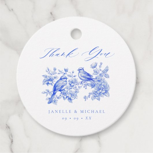 ブルーチャイノエリーヴィンテージラブバ結婚リズ フェイバータグ (正面)